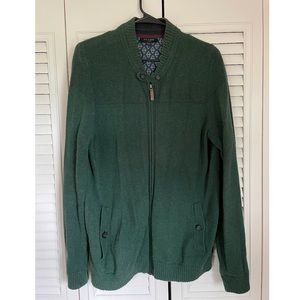 Ted Baker Green Zip-up Cardigan